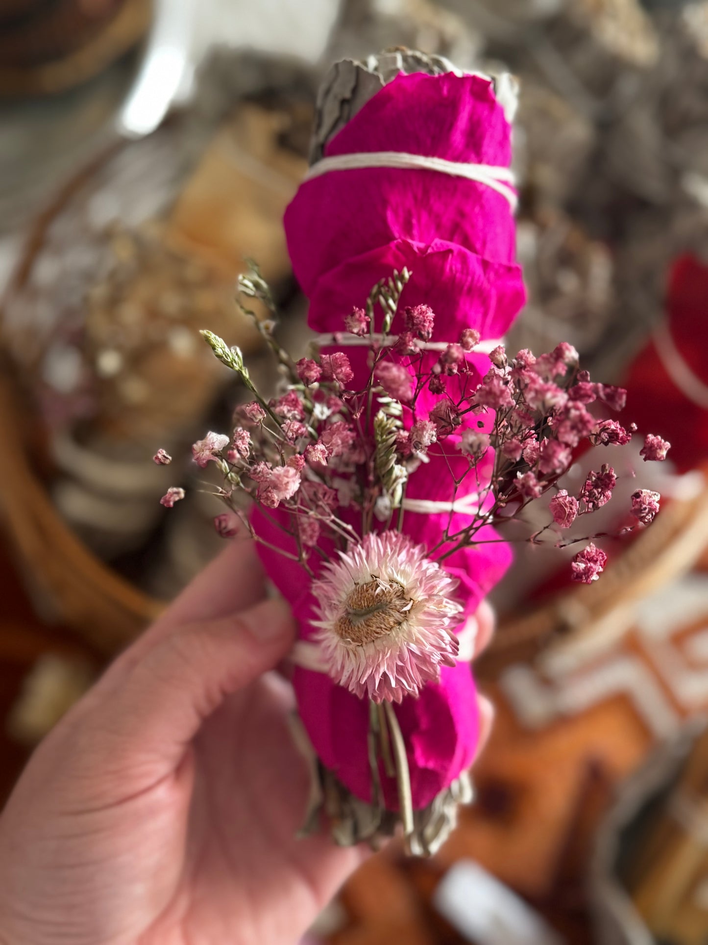Floral Sage Smudge Stick ‘Whispering Meadow’
